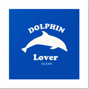 Dolphin lover logo Posters and Art